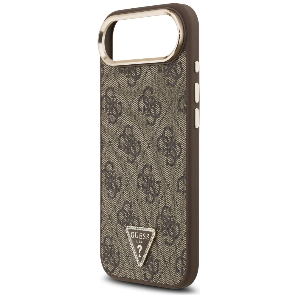 Θήκη για Apple iPhone 17 Air, Guess, 4G Triangle Logo, Χρυσοκαφέ