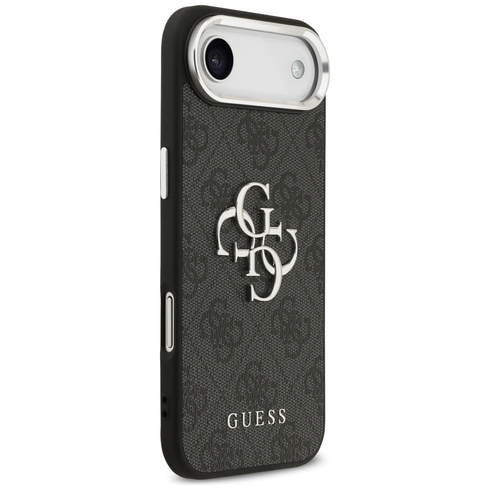 Θήκη για Apple iPhone 17 Air, Guess, Big 4G Logo Classic, Μαύρη Ασημί