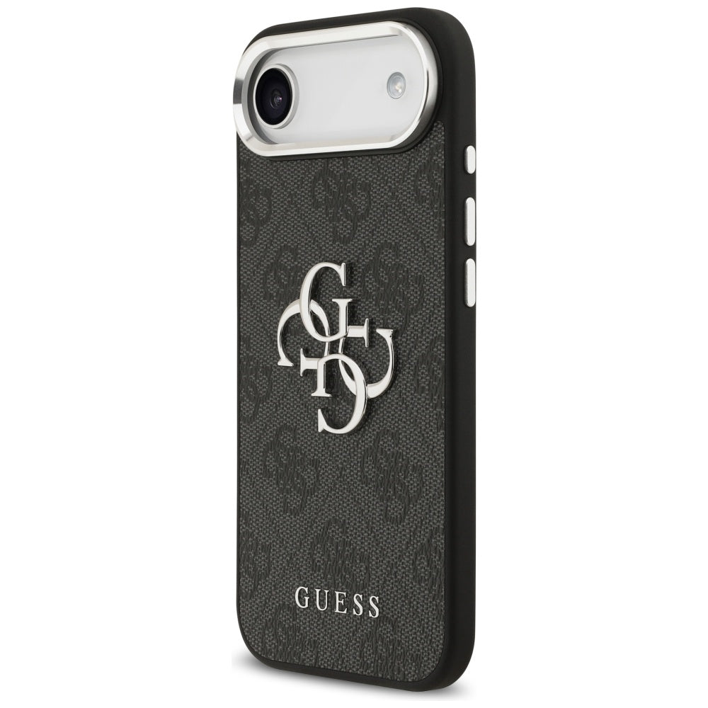 Θήκη για Apple iPhone 17 Air, Guess, Big 4G Logo Classic, Μαύρη Ασημί