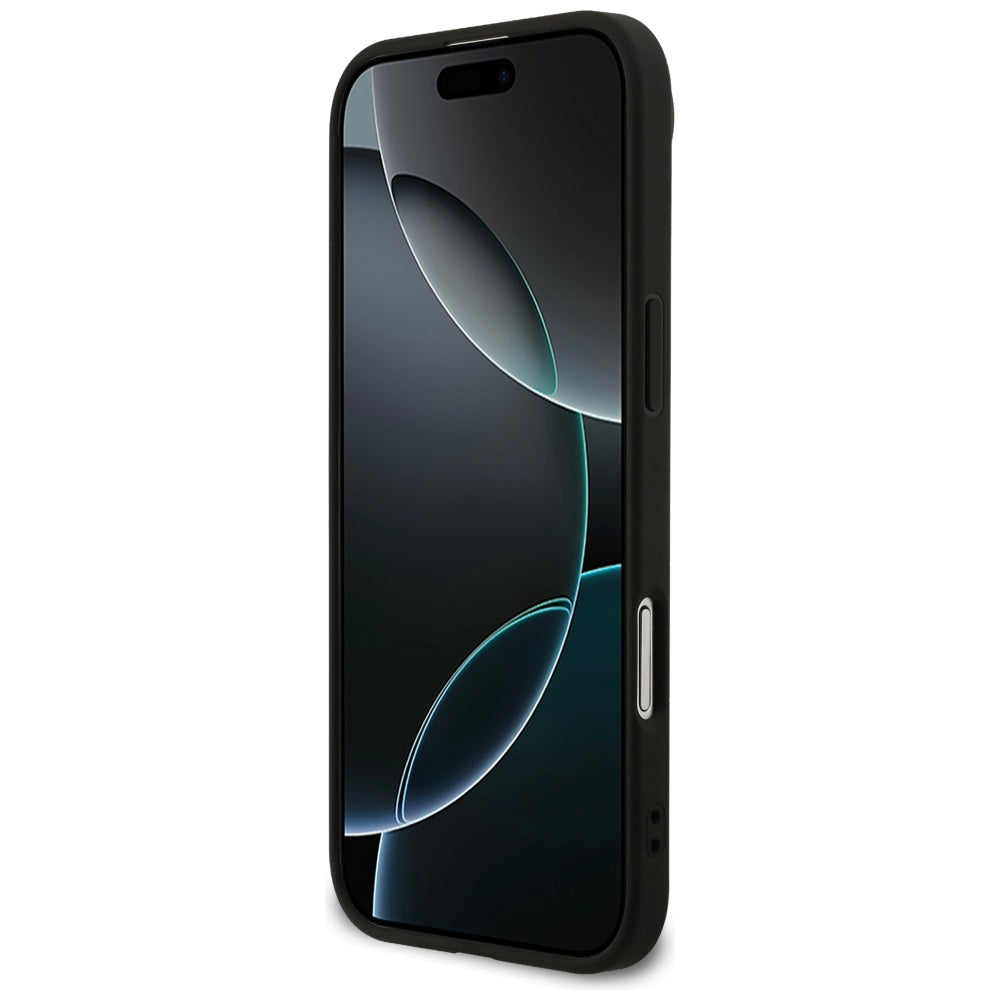 Θήκη για Apple iPhone 17 Air, Guess, Fixed Glitter Big 4G, Μαύρη