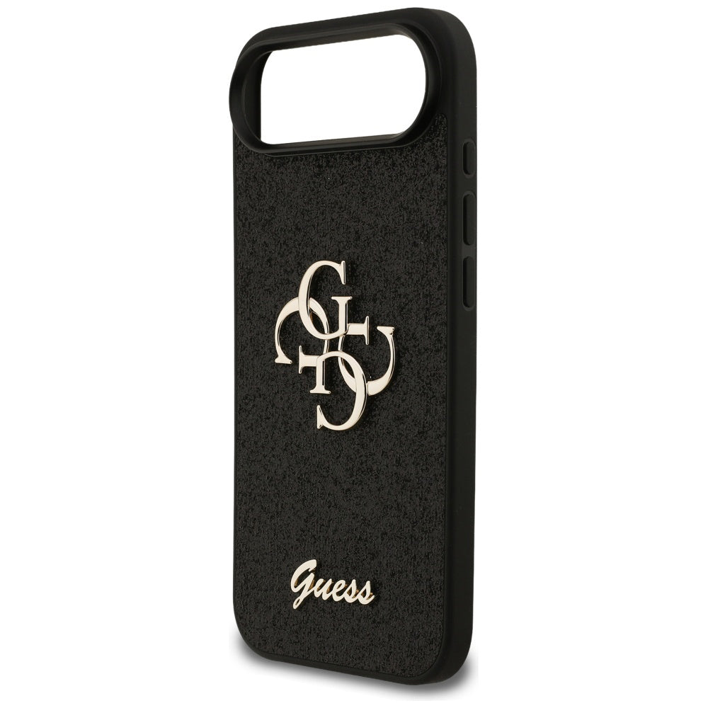Θήκη για Apple iPhone 17 Air, Guess, Fixed Glitter Big 4G, Μαύρη