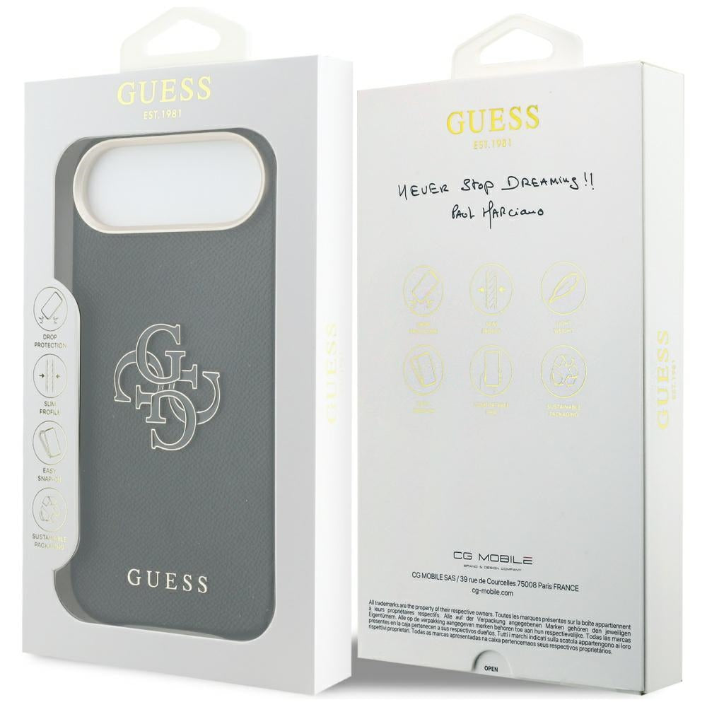 Θήκη για Apple iPhone 17 Air, Guess, Resin Logo, Μαύρη
