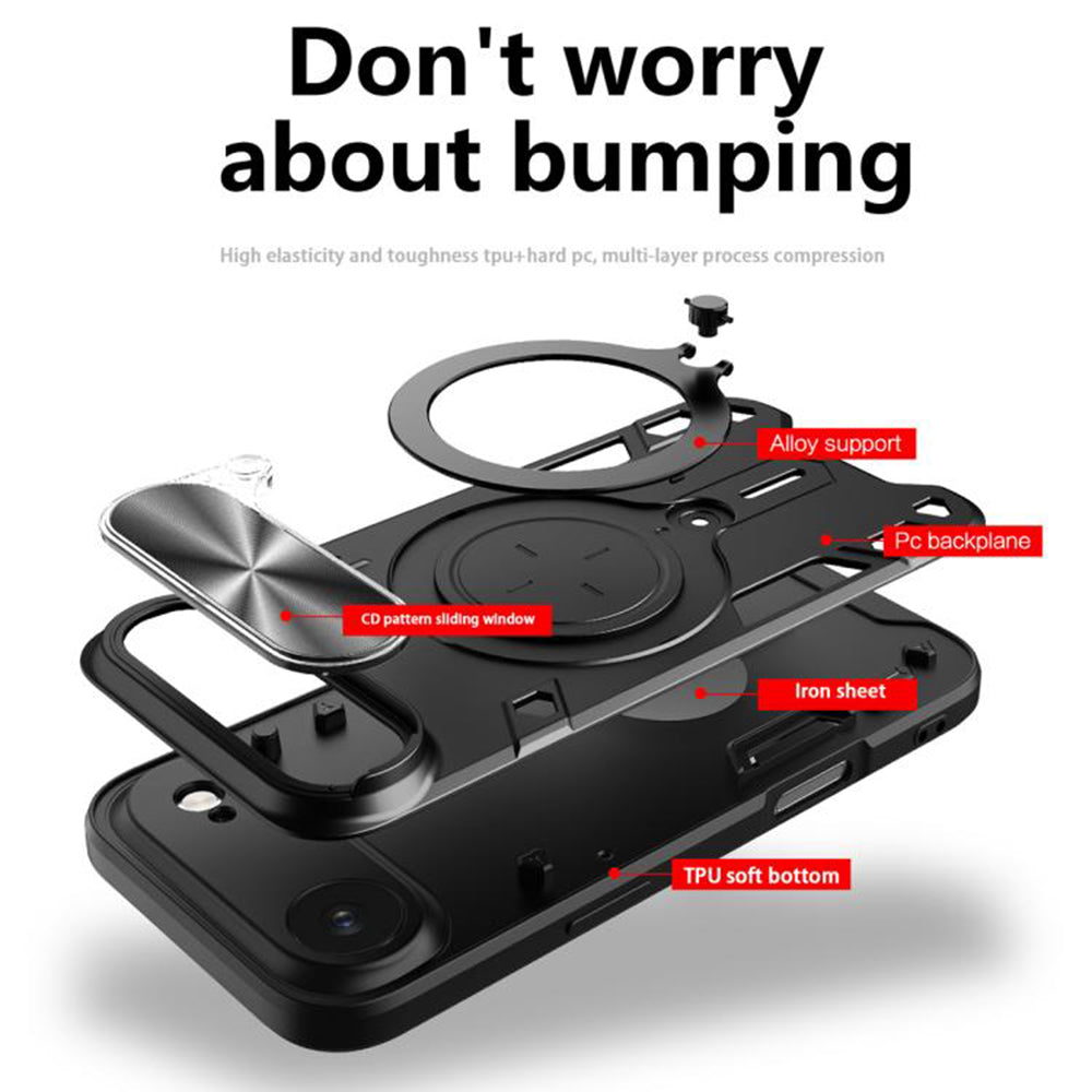 Θήκη για Apple iPhone 17 Air, Techsuit, CamGuard Pro, Μαύρη