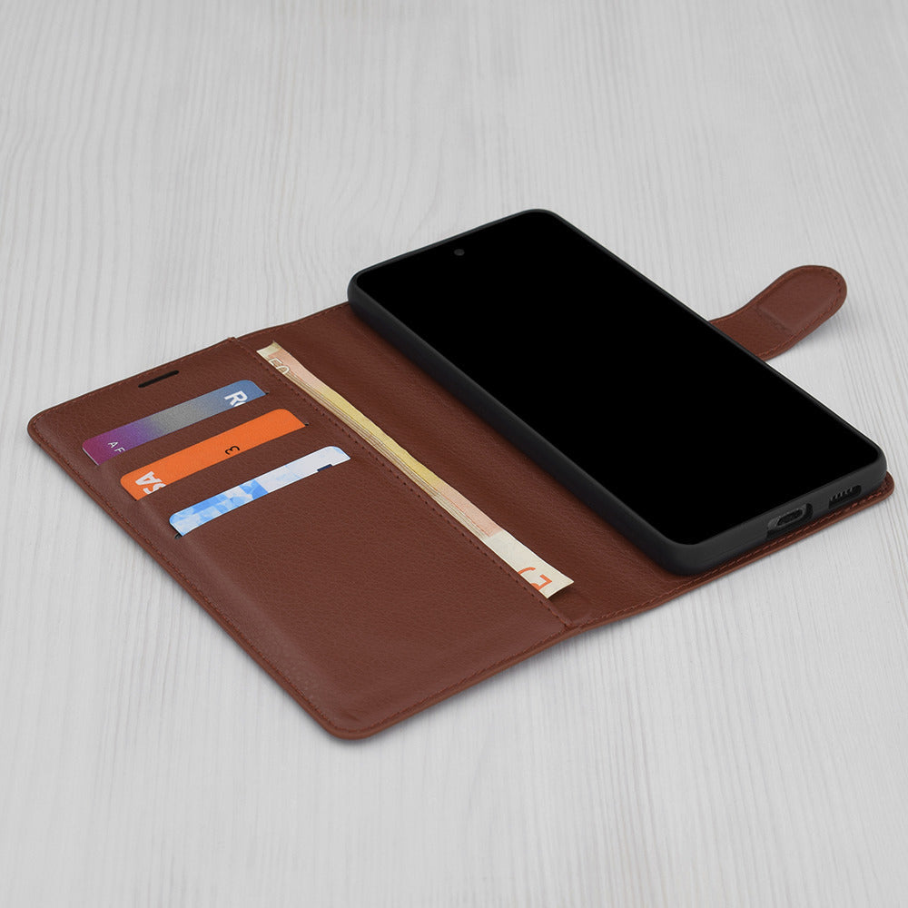 Case for Apple iPhone 17 Air, Techsuit, Leather Folio, Brown