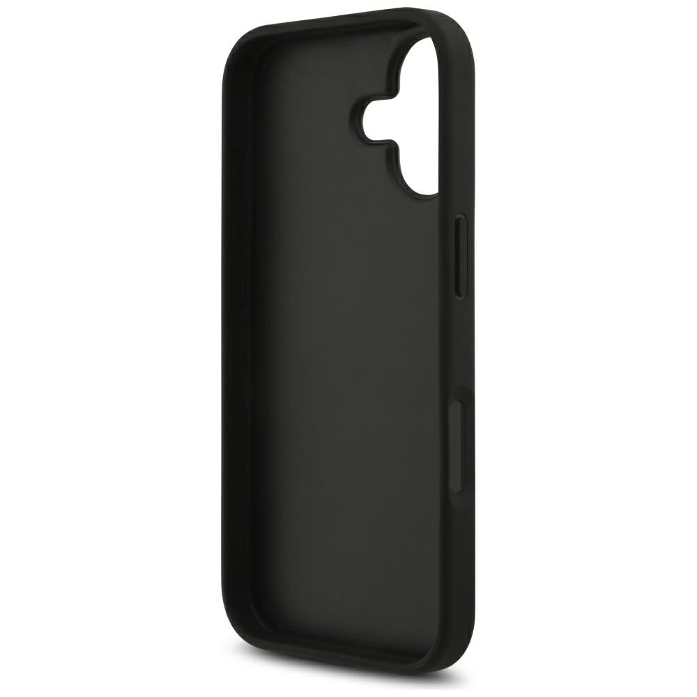 Case for Apple iPhone 17, Guess, 4G Grained Big and Classic Logo, Black