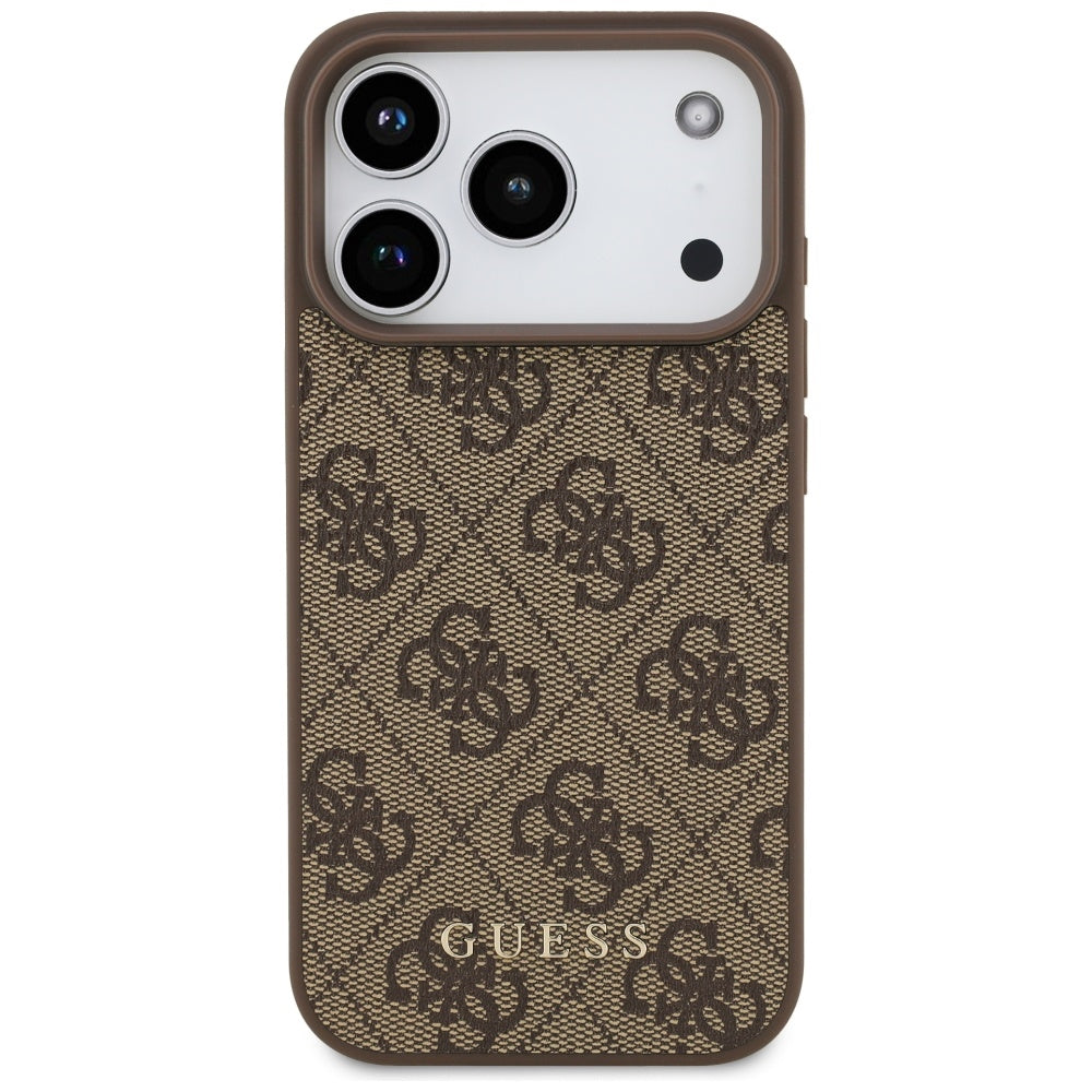 Θήκη για Apple iPhone 17 Pro, Guess, 4G Classic, Καφέ