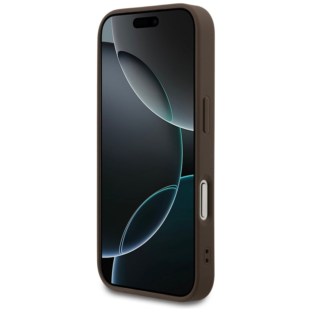 Θήκη για Apple iPhone 17 Pro, Guess, 4G Classic, Καφέ