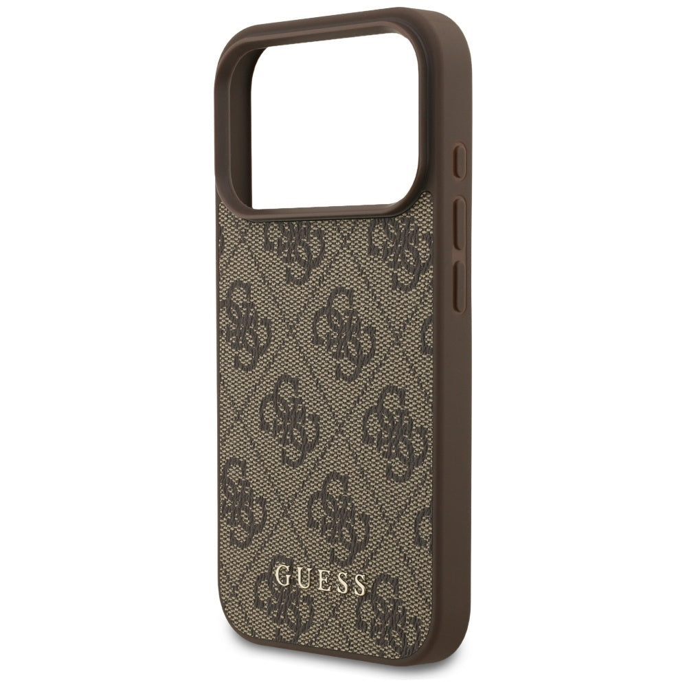 Θήκη για Apple iPhone 17 Pro, Guess, 4G Classic, Καφέ