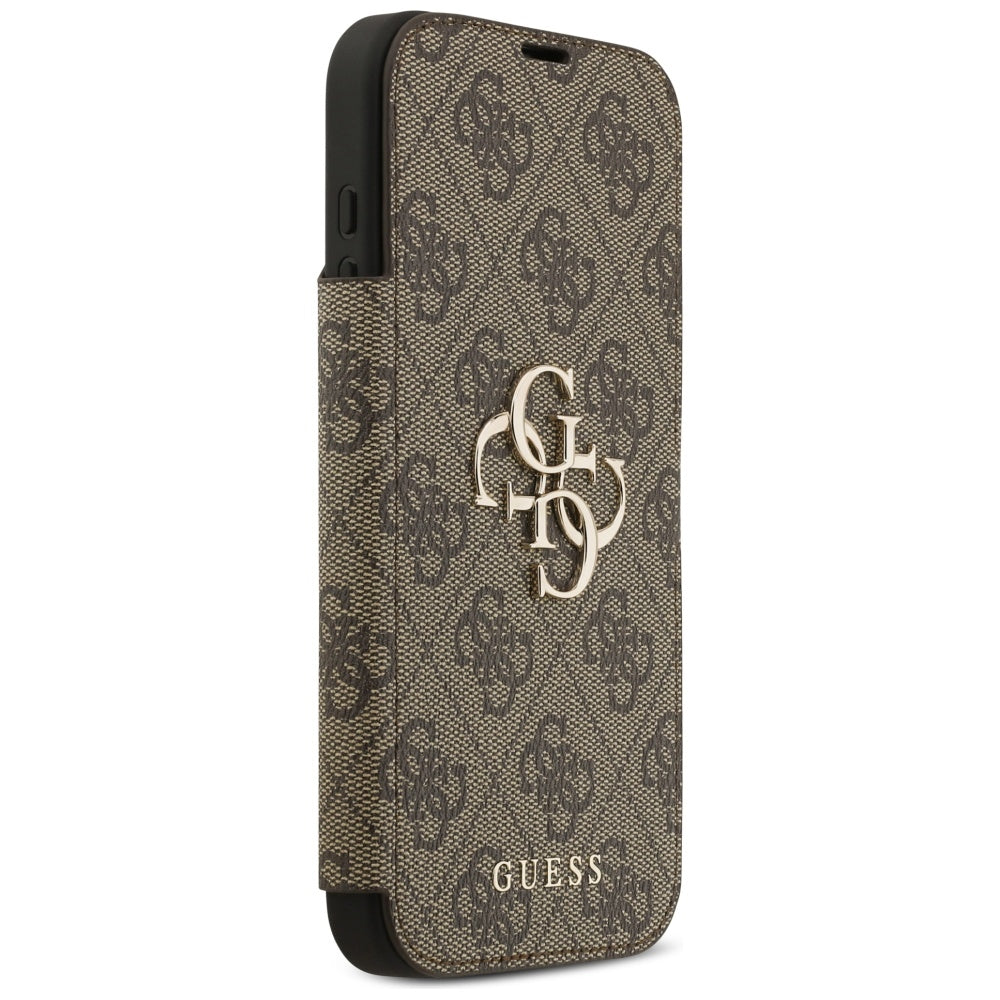 Θήκη για Apple iPhone 17 Pro, Guess, 4G Metal Logo, Καφέ
