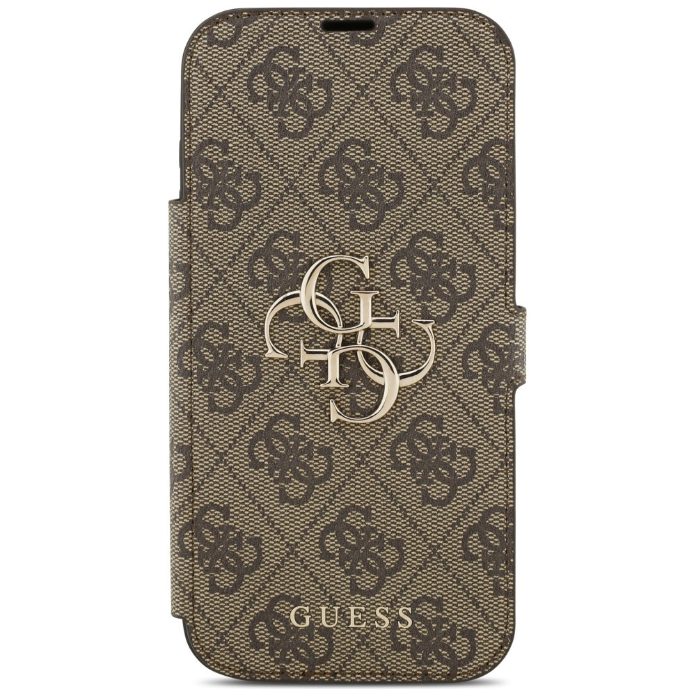 Θήκη για Apple iPhone 17 Pro, Guess, 4G Metal Logo, Καφέ