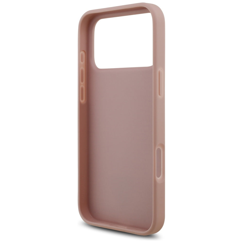 Θήκη για Apple iPhone 17 Pro, Guess, Rhinestone Triangle Logo, Ροζ