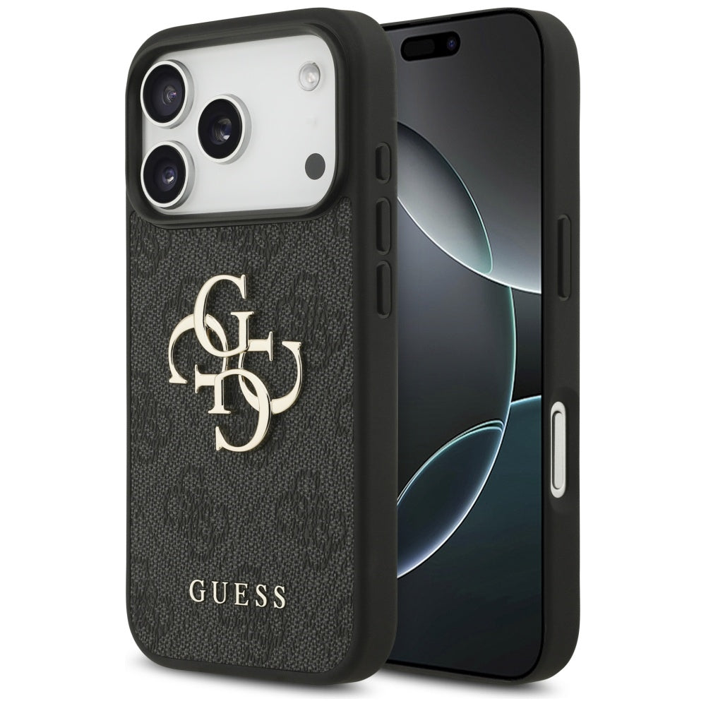 Θήκη για Apple iPhone 17 Pro Max, Guess, 4G Big Logo, Μαύρη