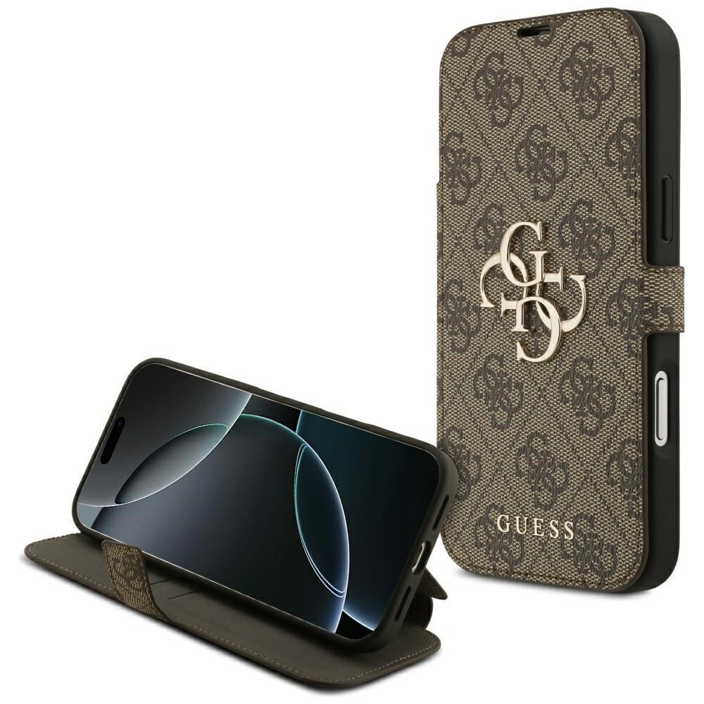 Θήκη για Apple iPhone 17 Pro Max, Guess, 4G Metal Logo, Καφέ