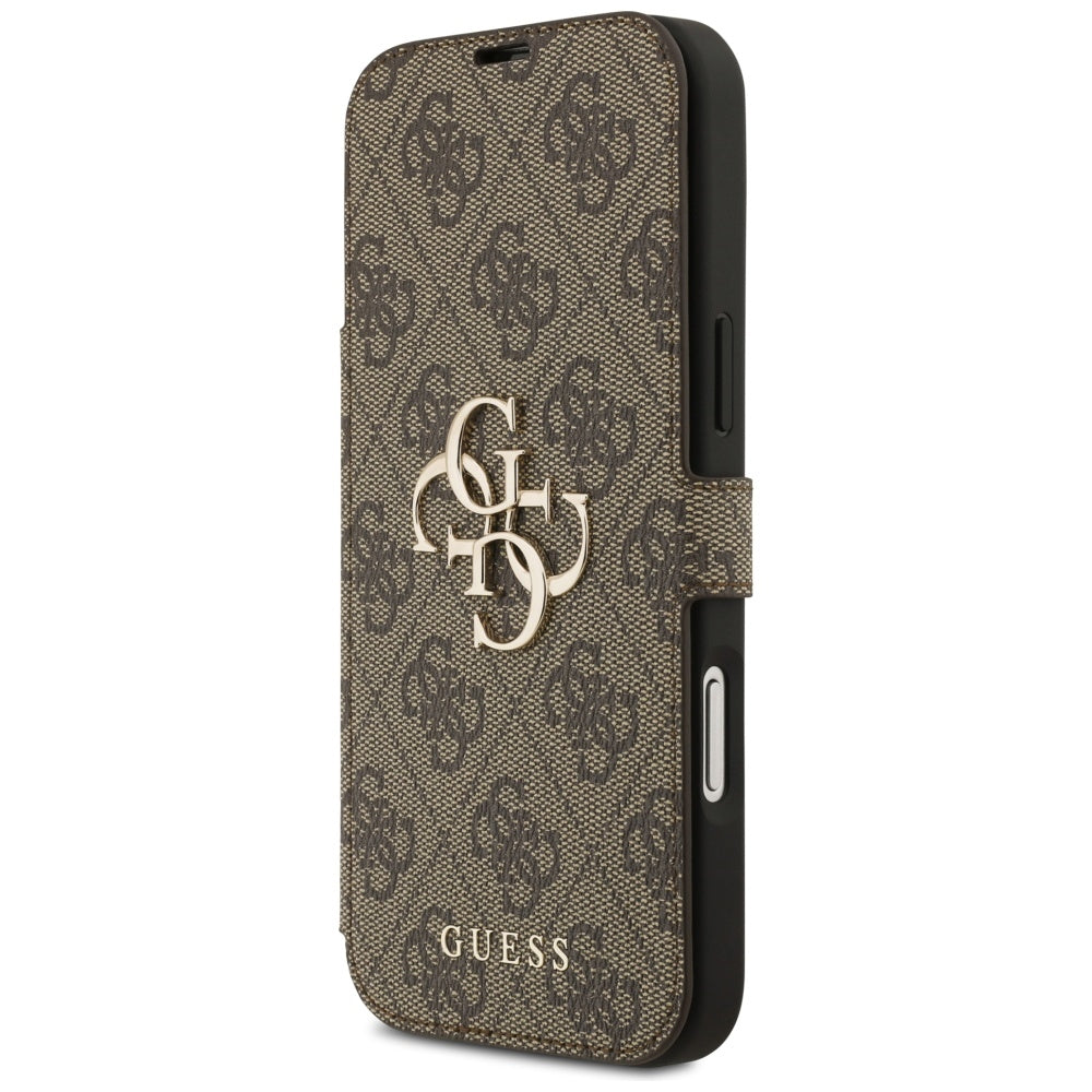 Θήκη για Apple iPhone 17 Pro Max, Guess, 4G Metal Logo, Καφέ