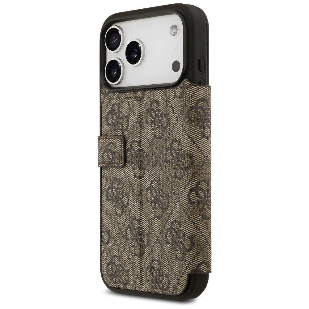 Θήκη για Apple iPhone 17 Pro Max, Guess, 4G Metal Logo, Καφέ