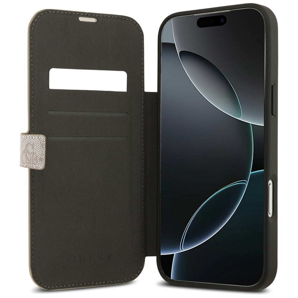 Θήκη για Apple iPhone 17 Pro Max, Guess, 4G Metal Logo, Ροζ