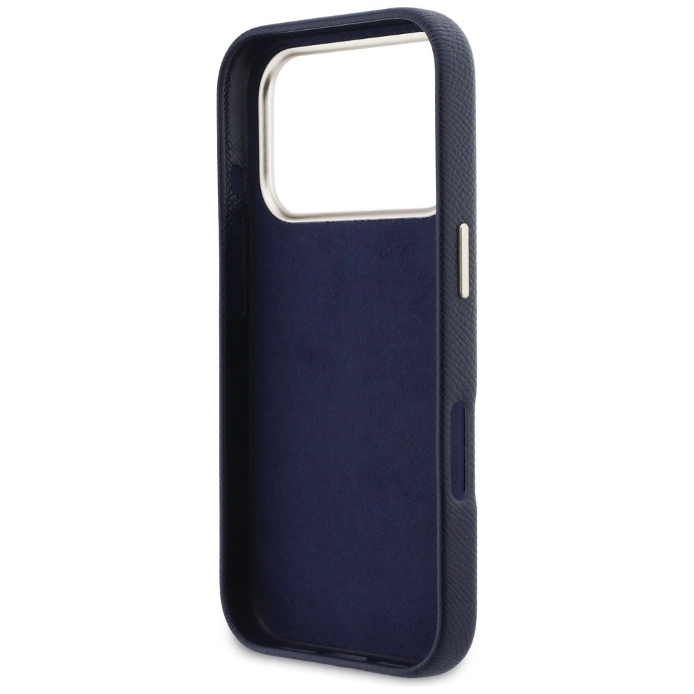 Θήκη για Apple iPhone 17 Pro Max, Guess, Resin Logo, Μπλε