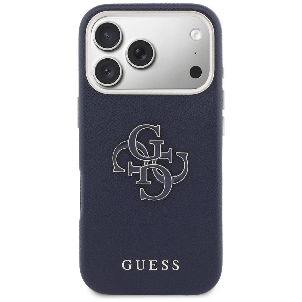 Θήκη για Apple iPhone 17 Pro Max, Guess, Resin Logo, Μπλε