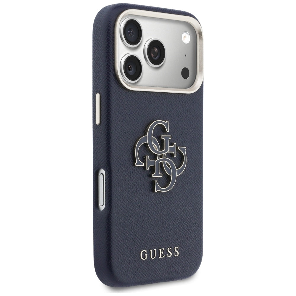 Θήκη για Apple iPhone 17 Pro Max, Guess, Resin Logo, Μπλε