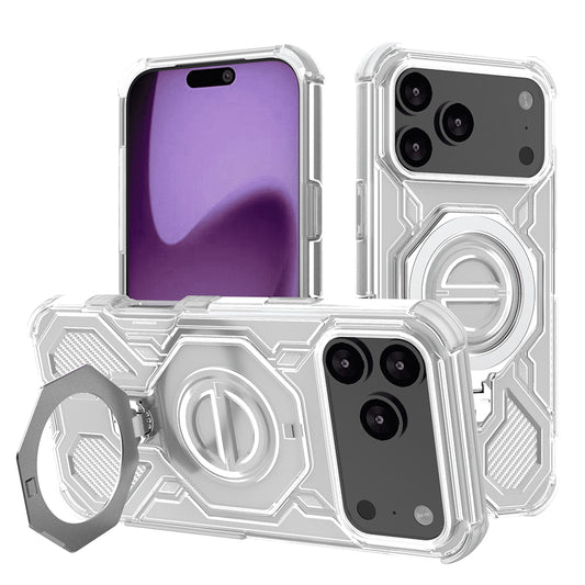 Θήκη για Apple iPhone 17 Pro Max, Techsuit, Carbon Shield Pro, Λευκή