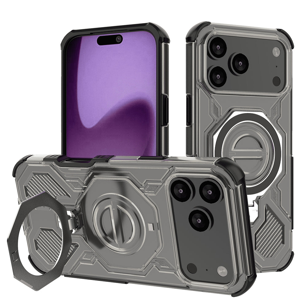 Θήκη για Apple iPhone 17 Pro Max, Techsuit, Carbon Shield Pro, Καπνιστό