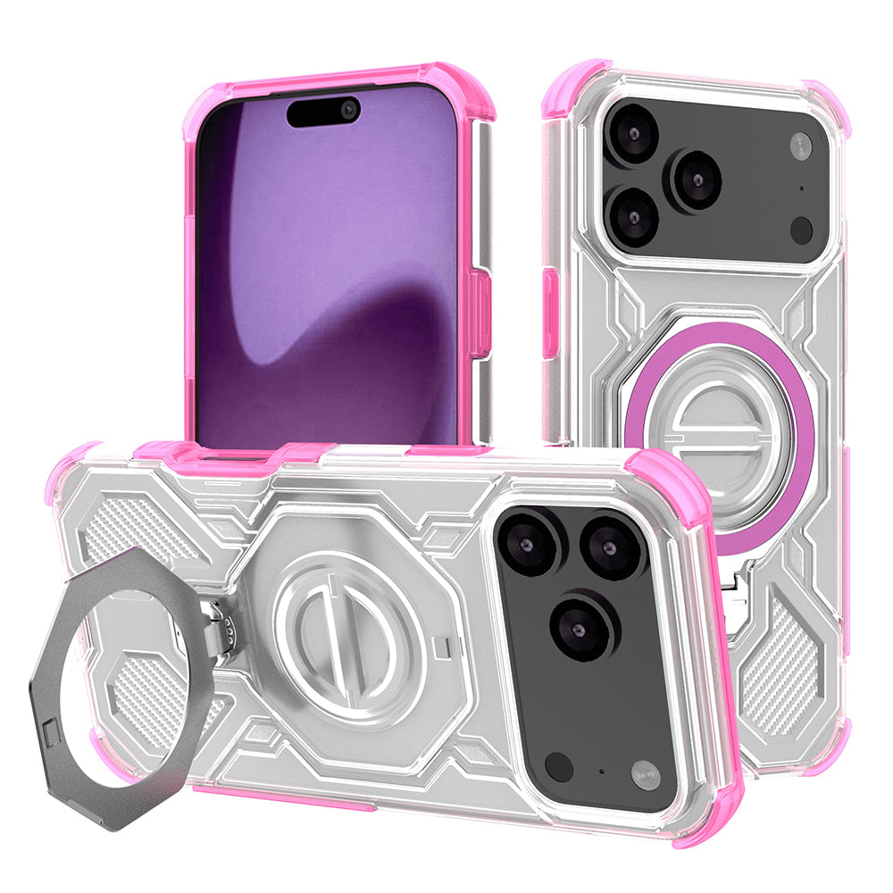 Θήκη για Apple iPhone 17 Pro Max, Techsuit, Carbon Shield Pro, Ροζ