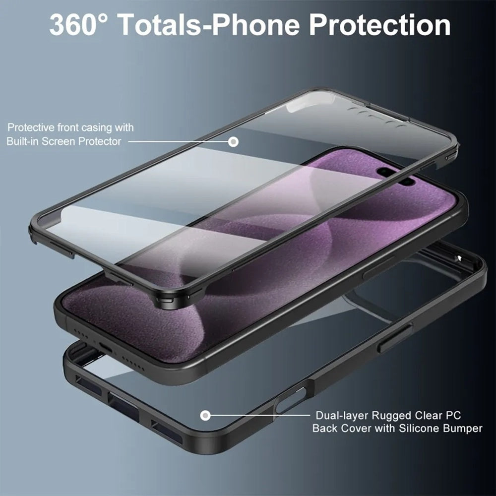 Case for Apple iPhone 17 Pro Max, Techsuit, ColorVerse 360, Blue