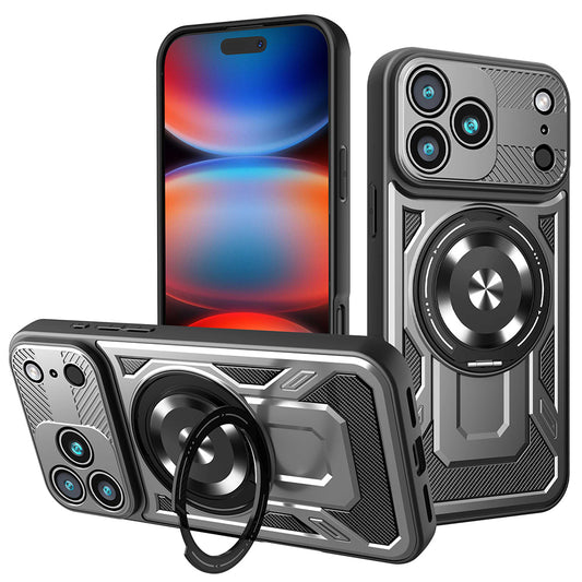 Case for Apple iPhone 17 Pro Max, Techsuit, RuggedCam, Gray