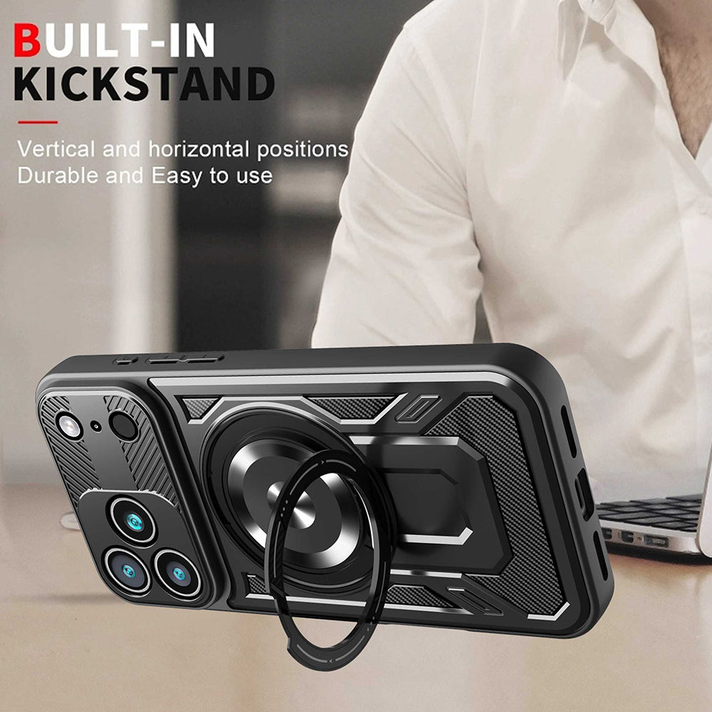 Θήκη για Apple iPhone 17 Pro Max, Techsuit, RuggedCam, Μαύρη