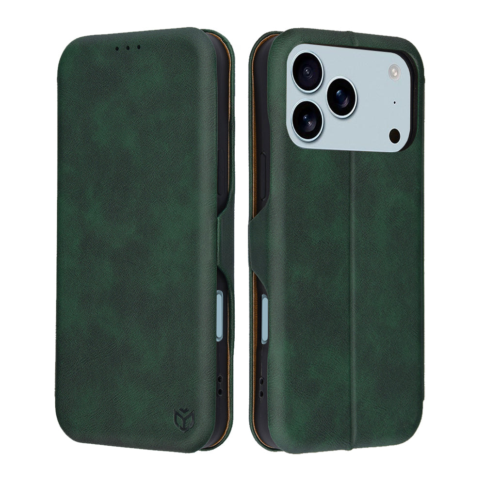 Θήκη για Apple iPhone 17 Pro Max, Techsuit, Safe Wallet Plus, Πράσινη