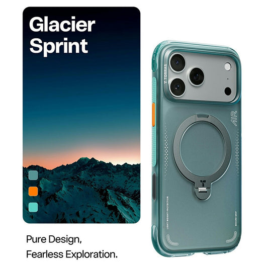 Θήκη για Apple iPhone 17 Pro Max, Torras, Ostand Spin Air, Πράσινο