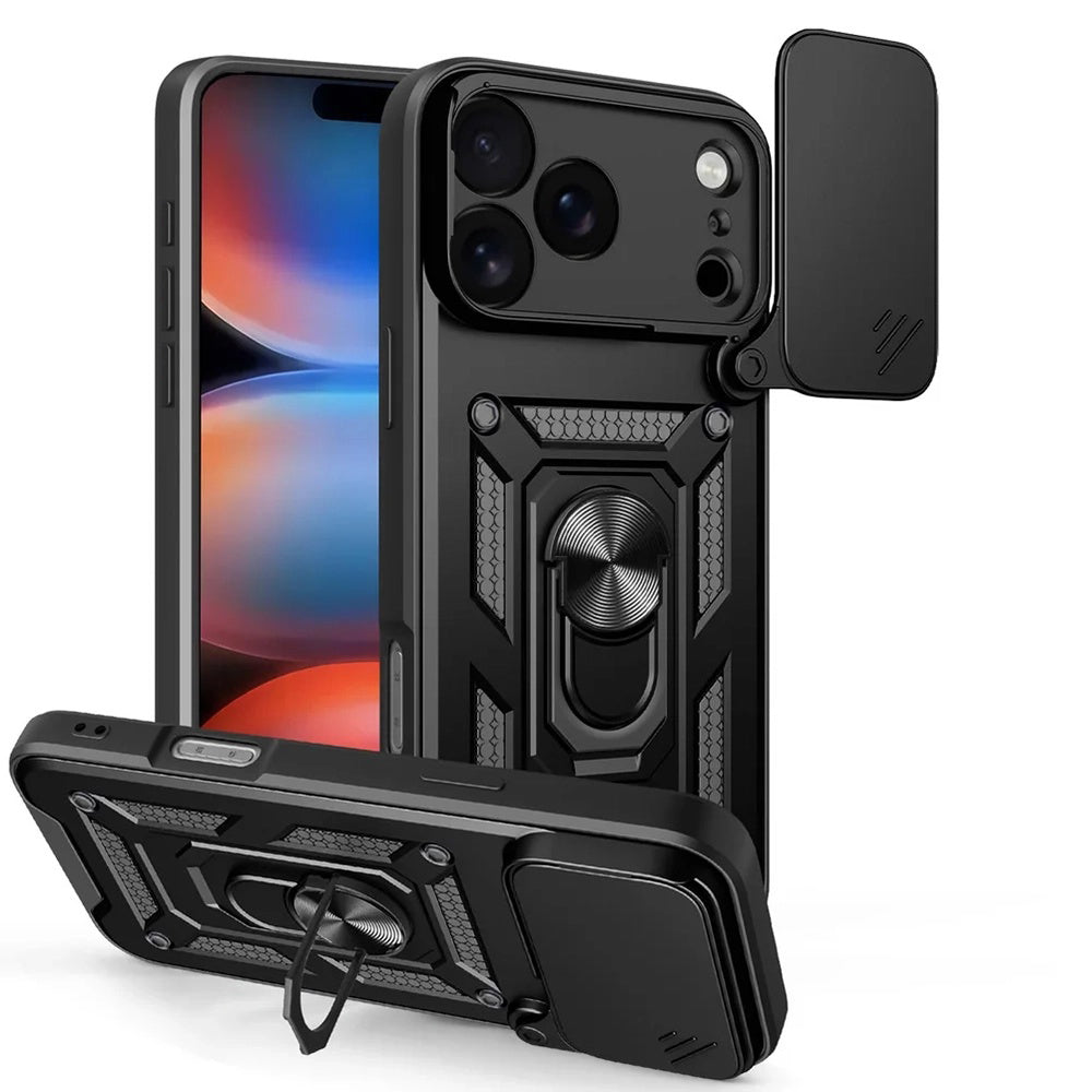 Case for Apple iPhone 17 Pro, Techsuit, CamShield, Black