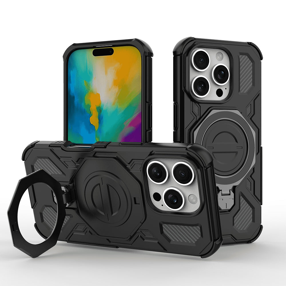Θήκη για Apple iPhone 17 Pro, Techsuit, Carbon Shield Pro, Μαύρη
