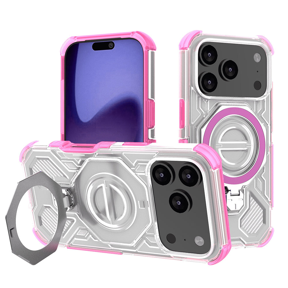 Θήκη για Apple iPhone 17 Pro, Techsuit, Carbon Shield Pro, Ροζ