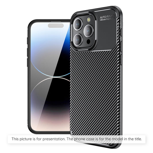 Θήκη για Apple iPhone 17 Pro, Techsuit, CarbonFiber, Μαύρη