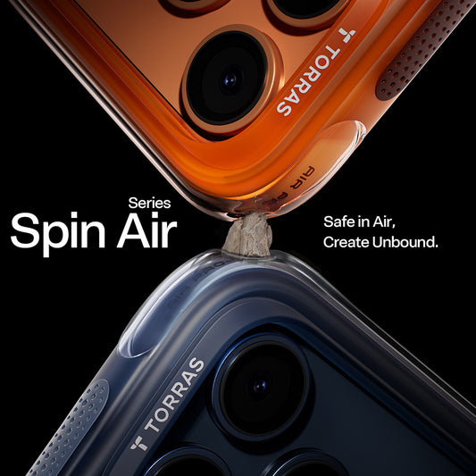 Θήκη για Apple iPhone 17 Pro, Torras, Ostand Spin Air, Μπλε