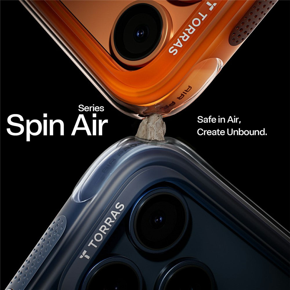 Θήκη MagSafe για Apple iPhone 17 Pro, Torras, Ostand Spin Air, Πορτοκαλί