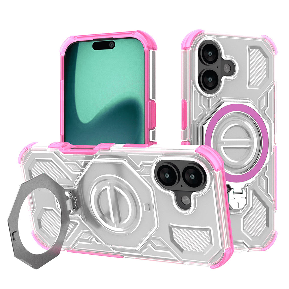 Θήκη για Apple iPhone 17, Techsuit, Carbon Shield Pro, Ροζ