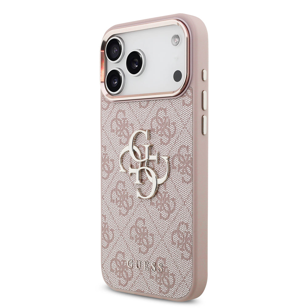 Case for Apple iPhone 18 Pro / 17 Pro, Guess, 4G Big Classic Logo, Pink