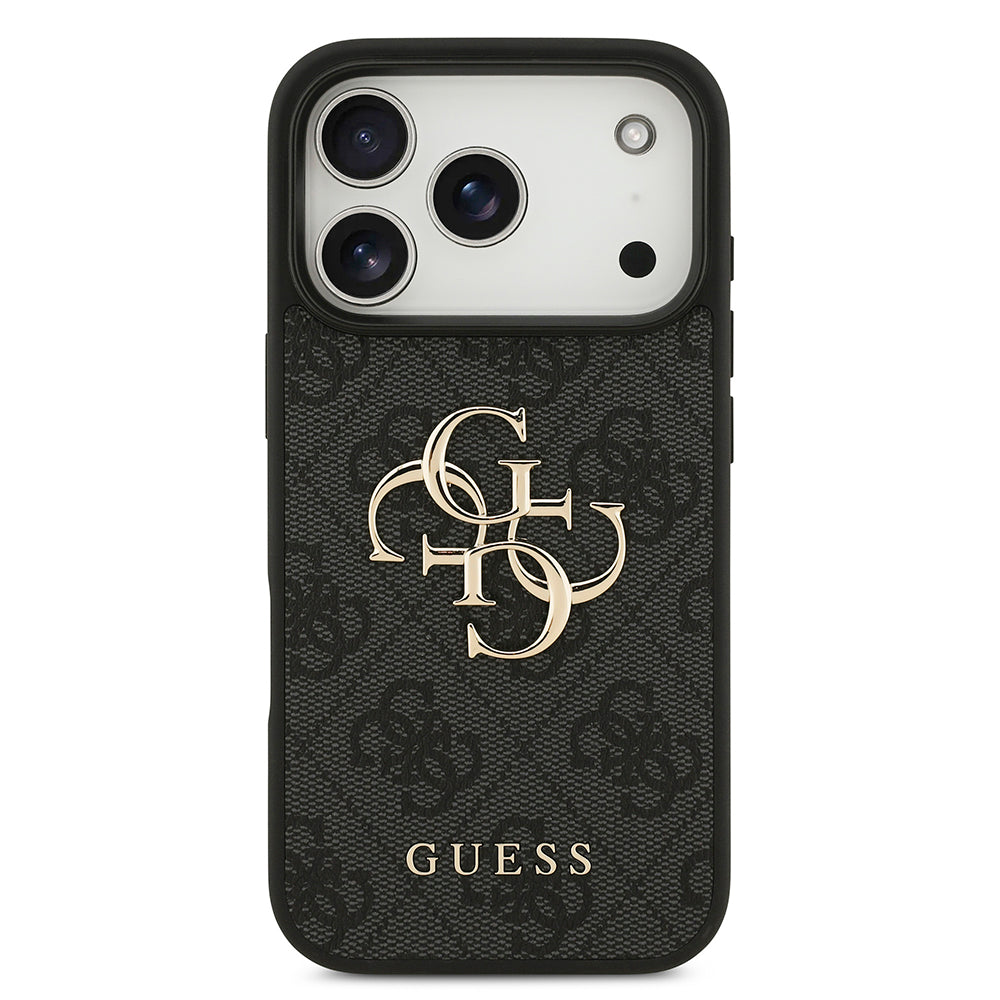 Θήκη για Apple iPhone 18 Pro / 17 Pro, Guess, 4G Big Logo, Μαύρη