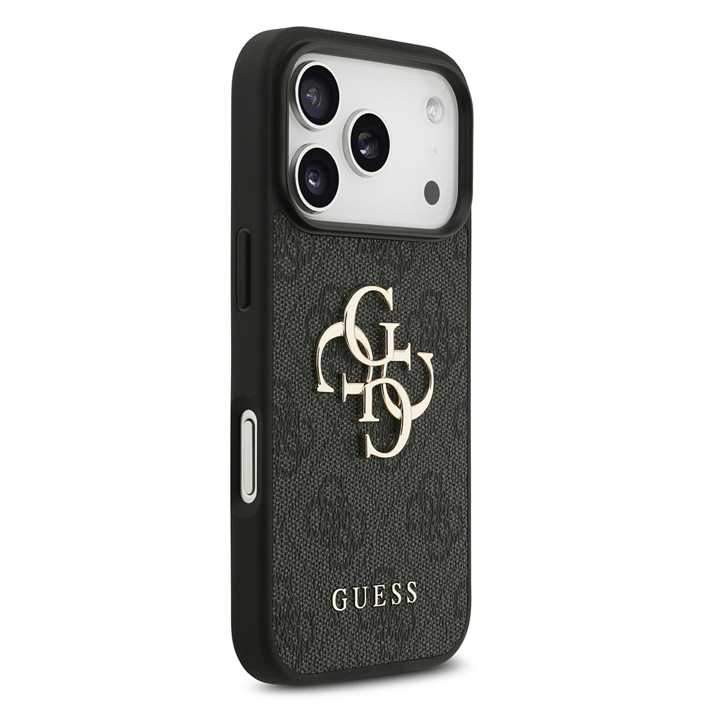Θήκη για Apple iPhone 18 Pro / 17 Pro, Guess, 4G Big Logo, Μαύρη