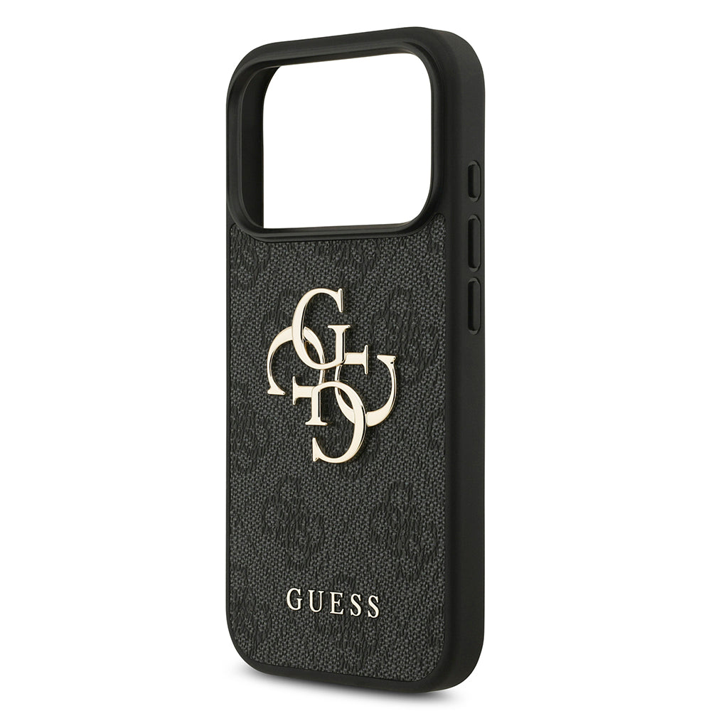 Θήκη για Apple iPhone 18 Pro / 17 Pro, Guess, 4G Big Logo, Μαύρη