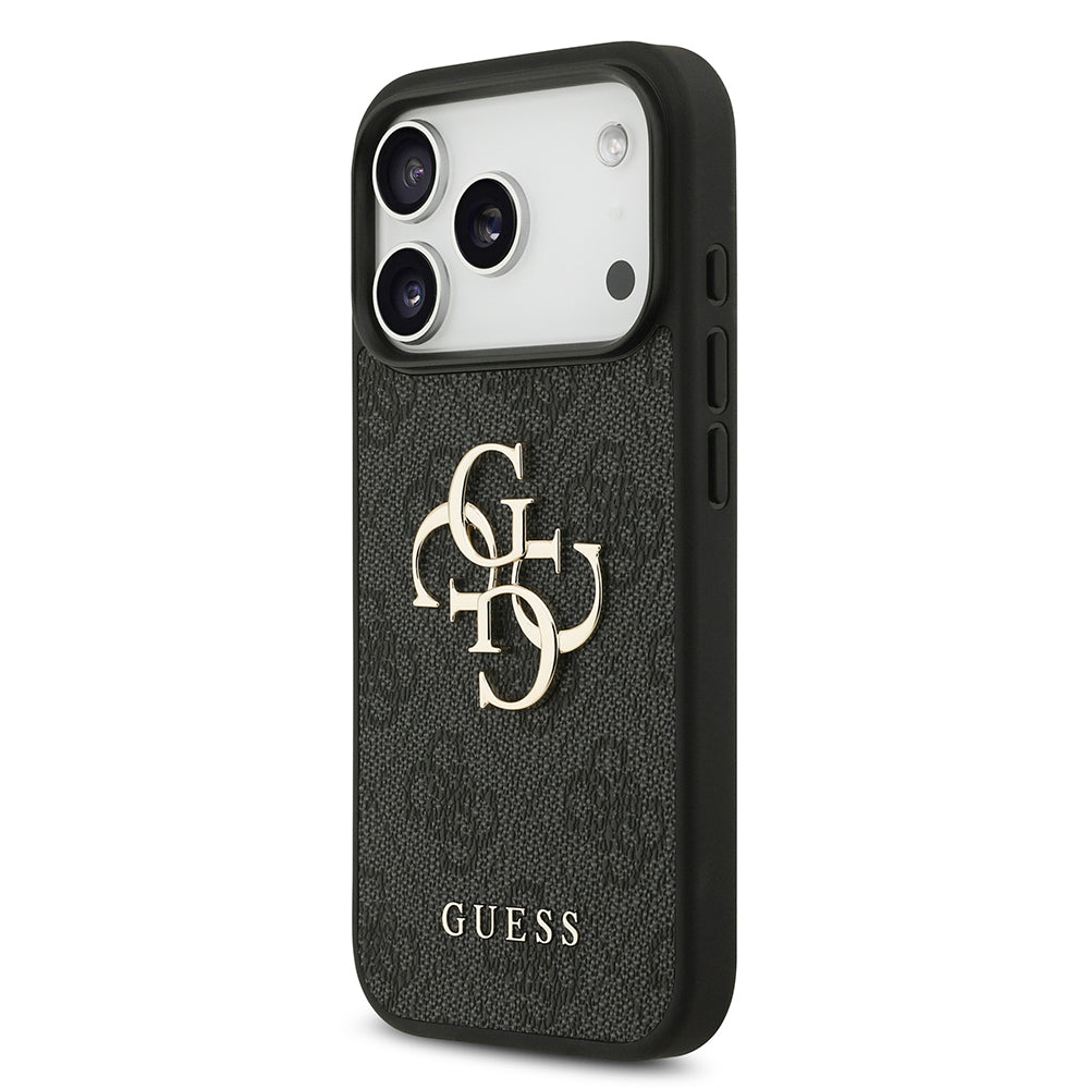 Θήκη για Apple iPhone 18 Pro / 17 Pro, Guess, 4G Big Logo, Μαύρη