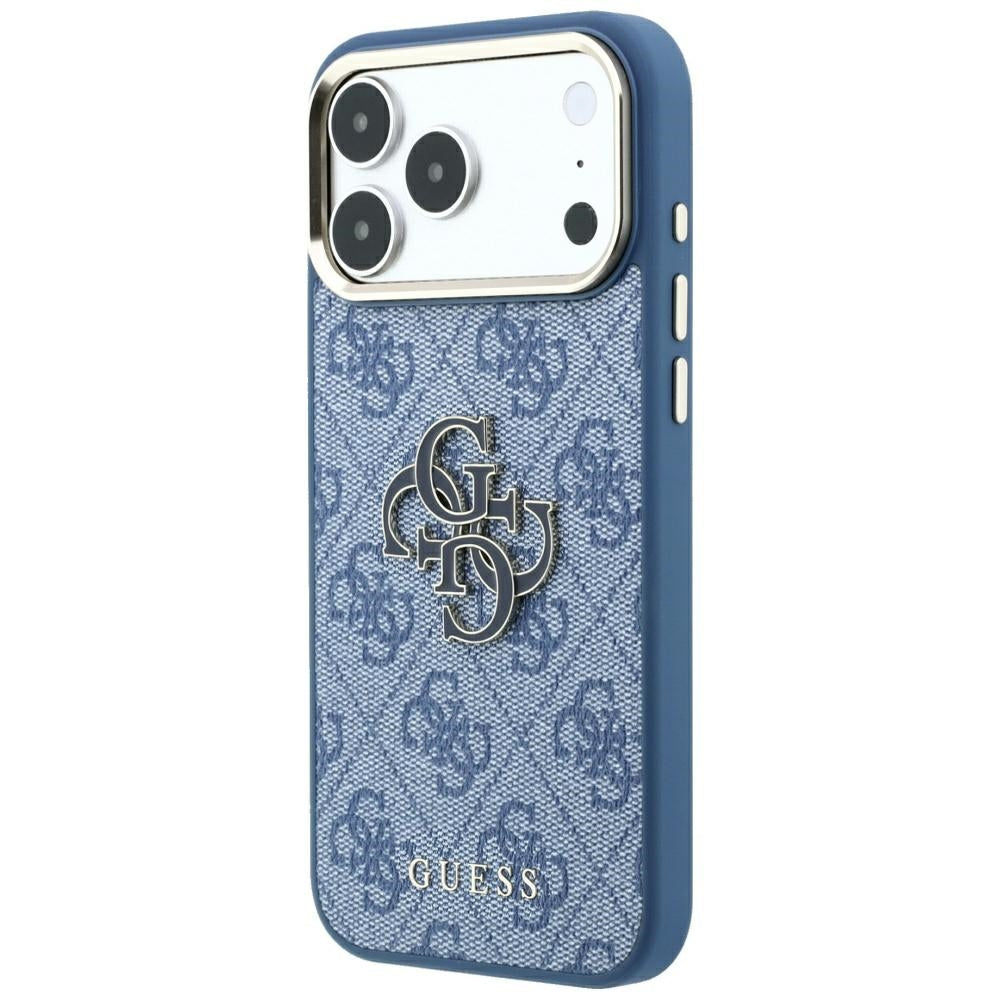 Θήκη για Apple iPhone 18 Pro / 17 Pro, Guess, 4G Big Resin Logo, Μπλε