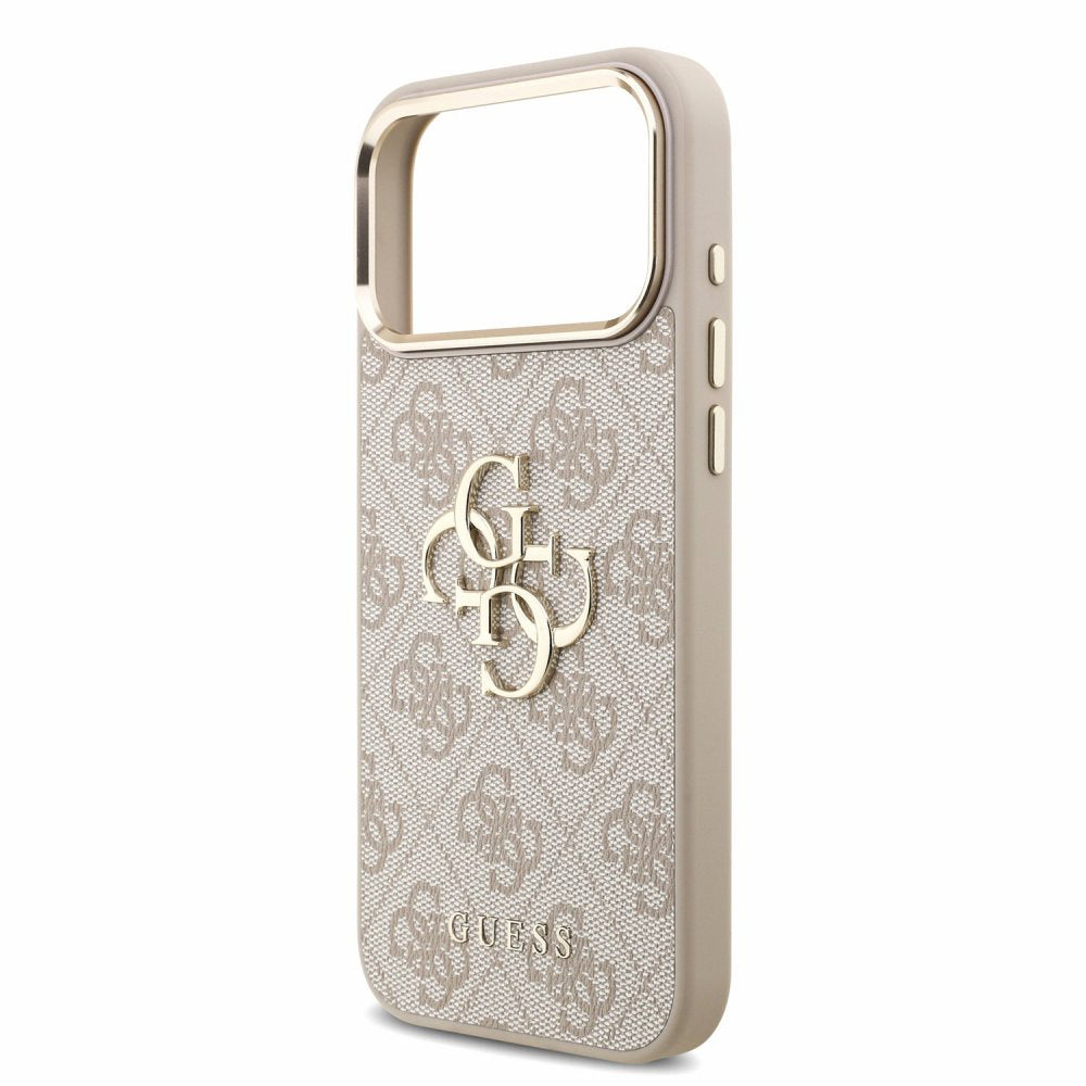 Θήκη για Apple iPhone 18 Pro / 17 Pro, Guess, 4G Classic Logo with Strap, Ροζ Χρυσό