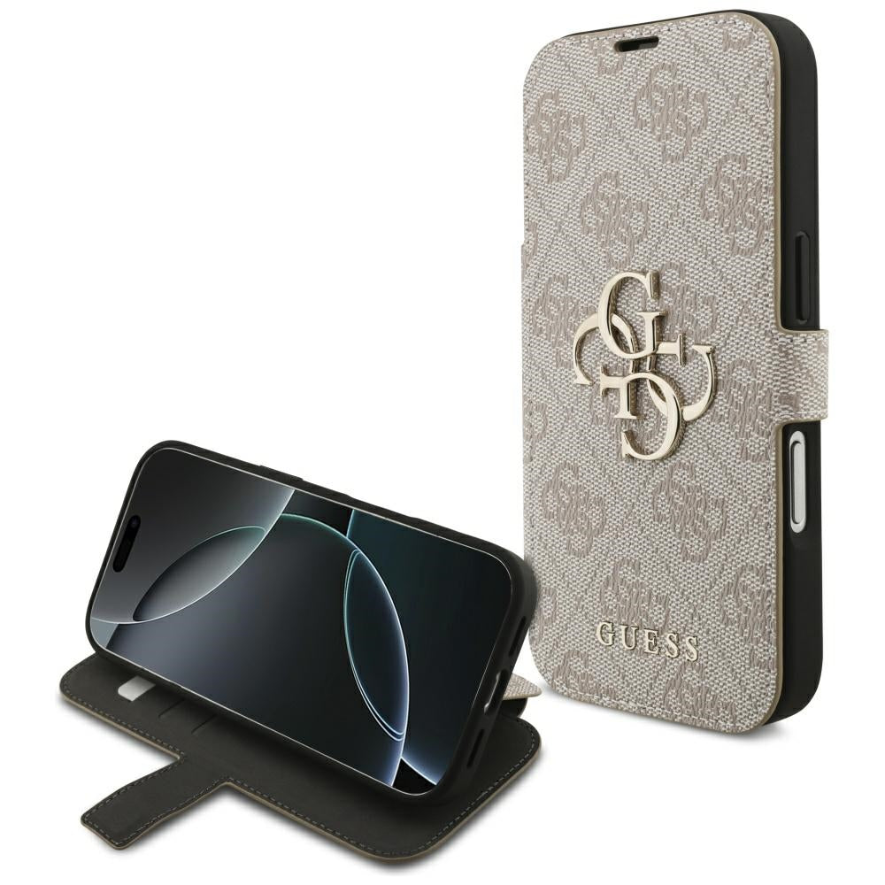 Θήκη για Apple iPhone 18 Pro / 17 Pro, Guess, 4G Μεταλλικό Λογότυπο, Ροζ