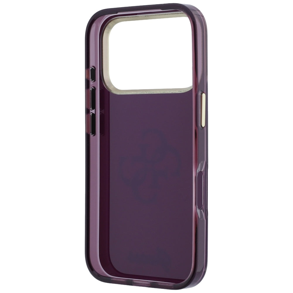 Θήκη για Apple iPhone 18 Pro / 17 Pro, Guess, IML 4G Metal Script, Βυσσινί
