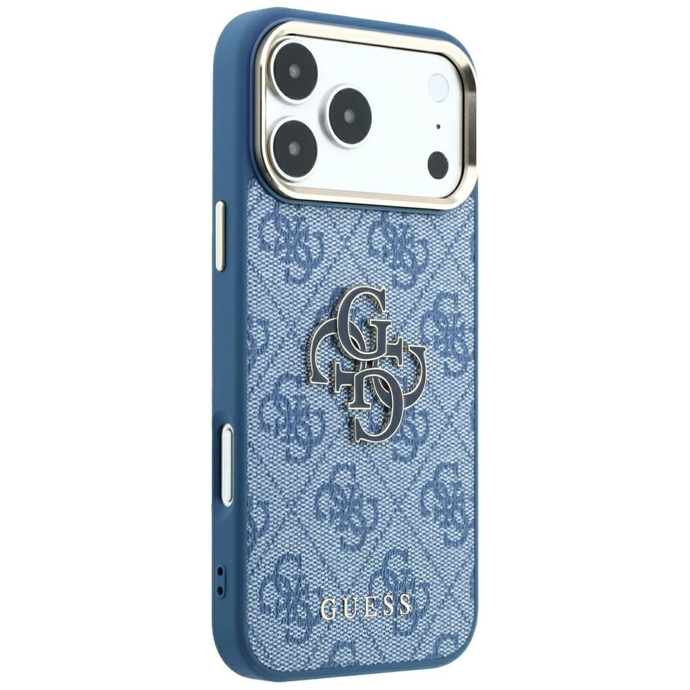 Θήκη για Apple iPhone 18 Pro Max / 17 Pro Max, Guess, 4G Big Resin Logo, Μπλε
