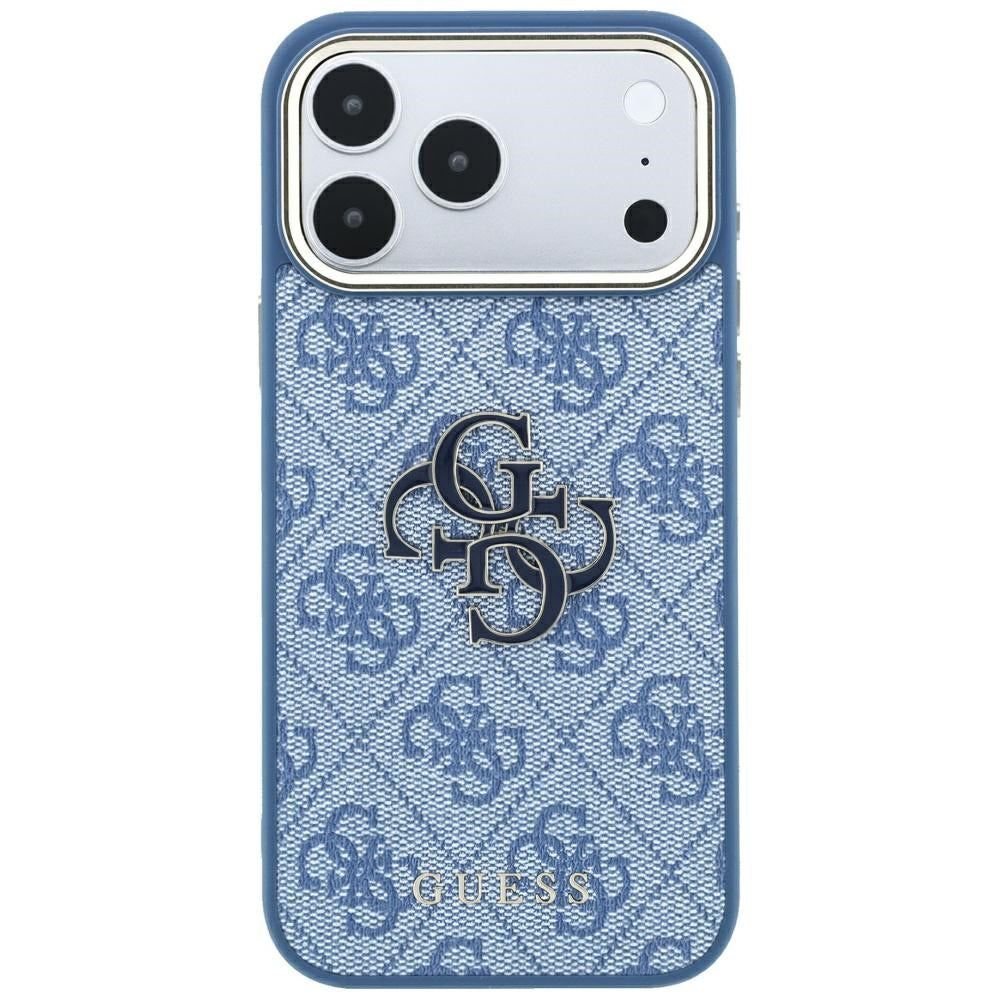 Θήκη για Apple iPhone 18 Pro Max / 17 Pro Max, Guess, 4G Big Resin Logo, Μπλε