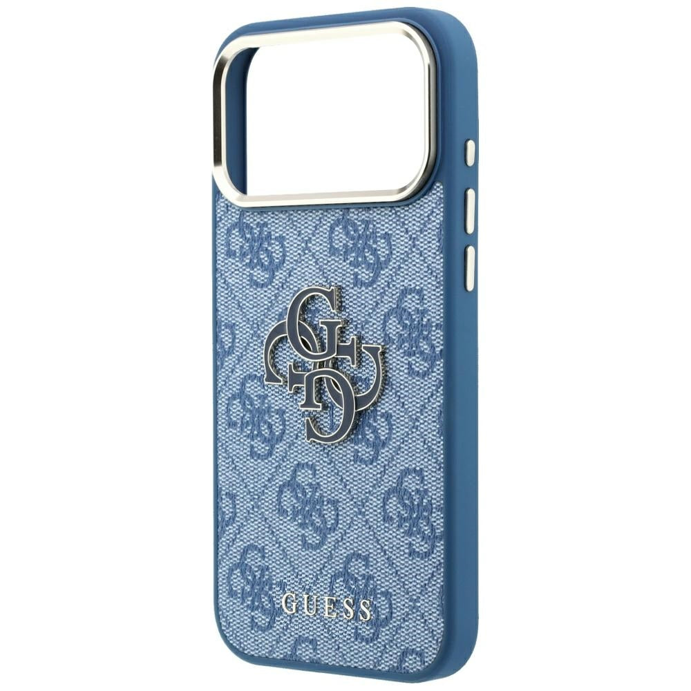 Θήκη για Apple iPhone 18 Pro Max / 17 Pro Max, Guess, 4G Big Resin Logo, Μπλε